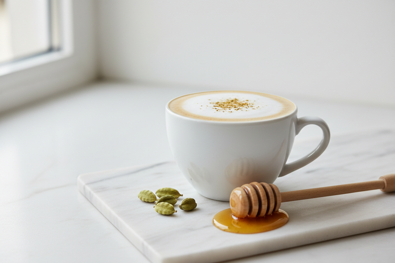 Cardamom Latte — Sugar-Free